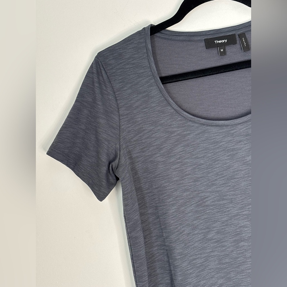 Theory Heathered Classic Gray Basic Essential Min… - image 3